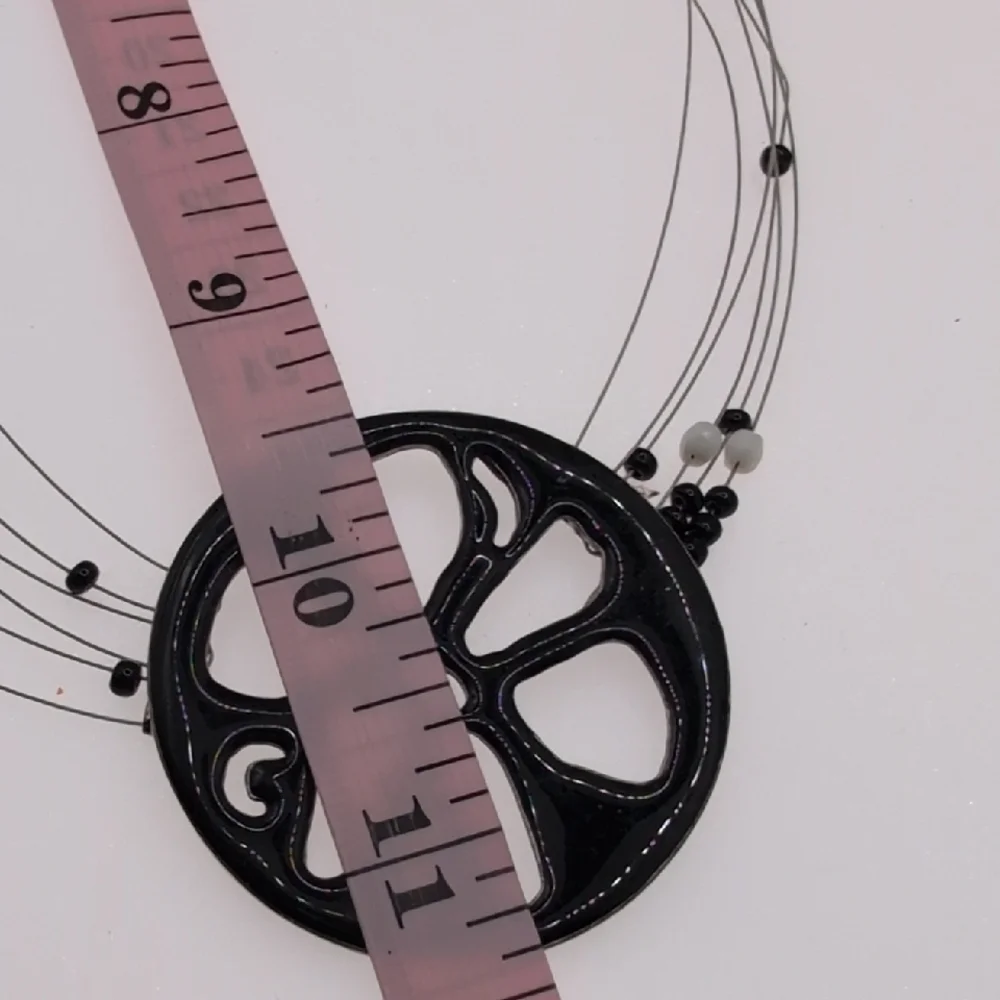 Chico's Black and White Bohemian Necklace